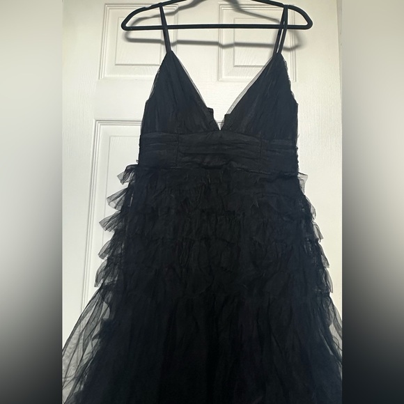 Mable Elegant Black Tiered Dress - Picture 8 of 8